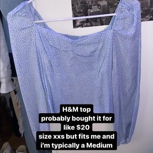 H&M Blue Top